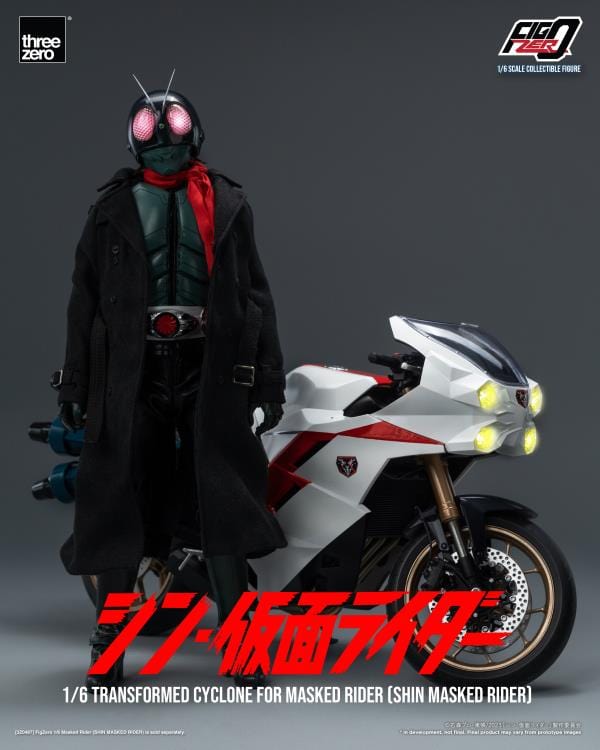 THREEZERO Shin Kamen Rider FigZero Transformed Cyclone for Masked Rider 1/6 Scale Figure