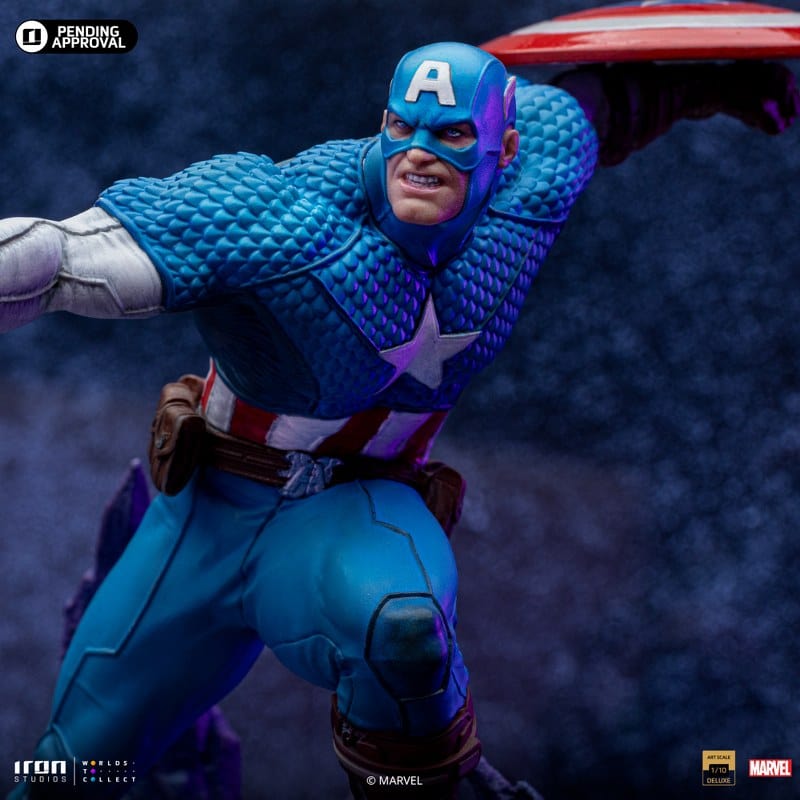 IRON STUDIOS Captain America Deluxe - Infinity Gauntlet Diorama - Art Scale 1/10