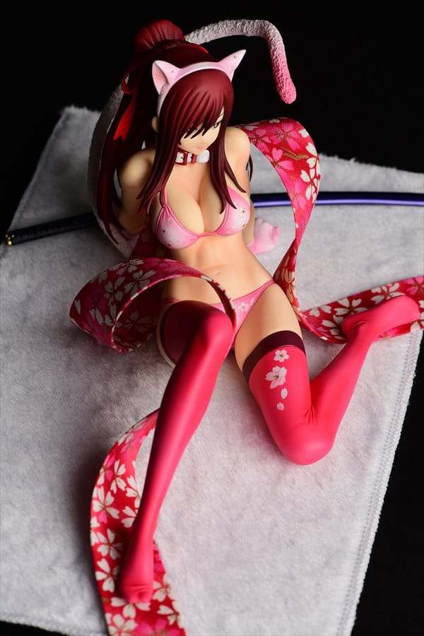 ORCATOYS Fairy Tail Erza Scarlet (Cherry Blossom Cat Gravure Style Ver.) 1/6 Scale Figure