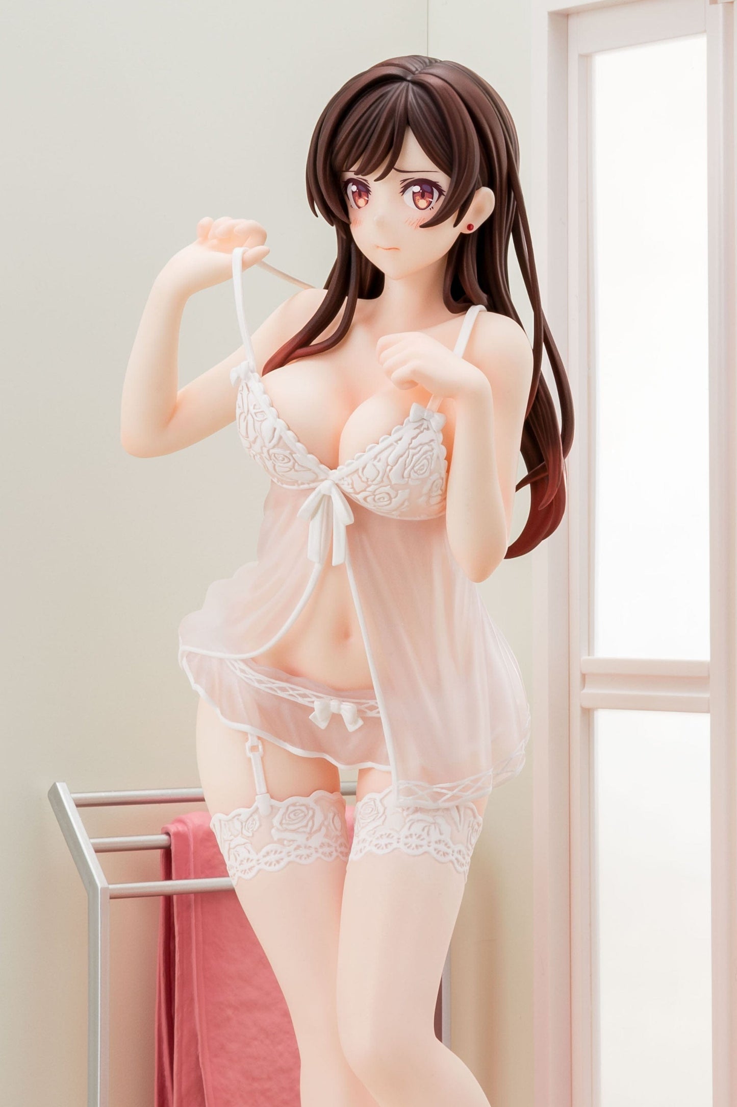 HAKOIRI-MUSUME INC. Rent-A-Girlfriend Chizuru Mizuhara (See-Through Lingerie White Angel Ver.) 1/6 Scale Figure