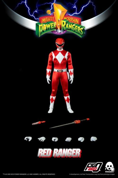 THREEZERO Mighty Morphin Power Rangers FigZero Red Ranger 1/6 Scale Figure