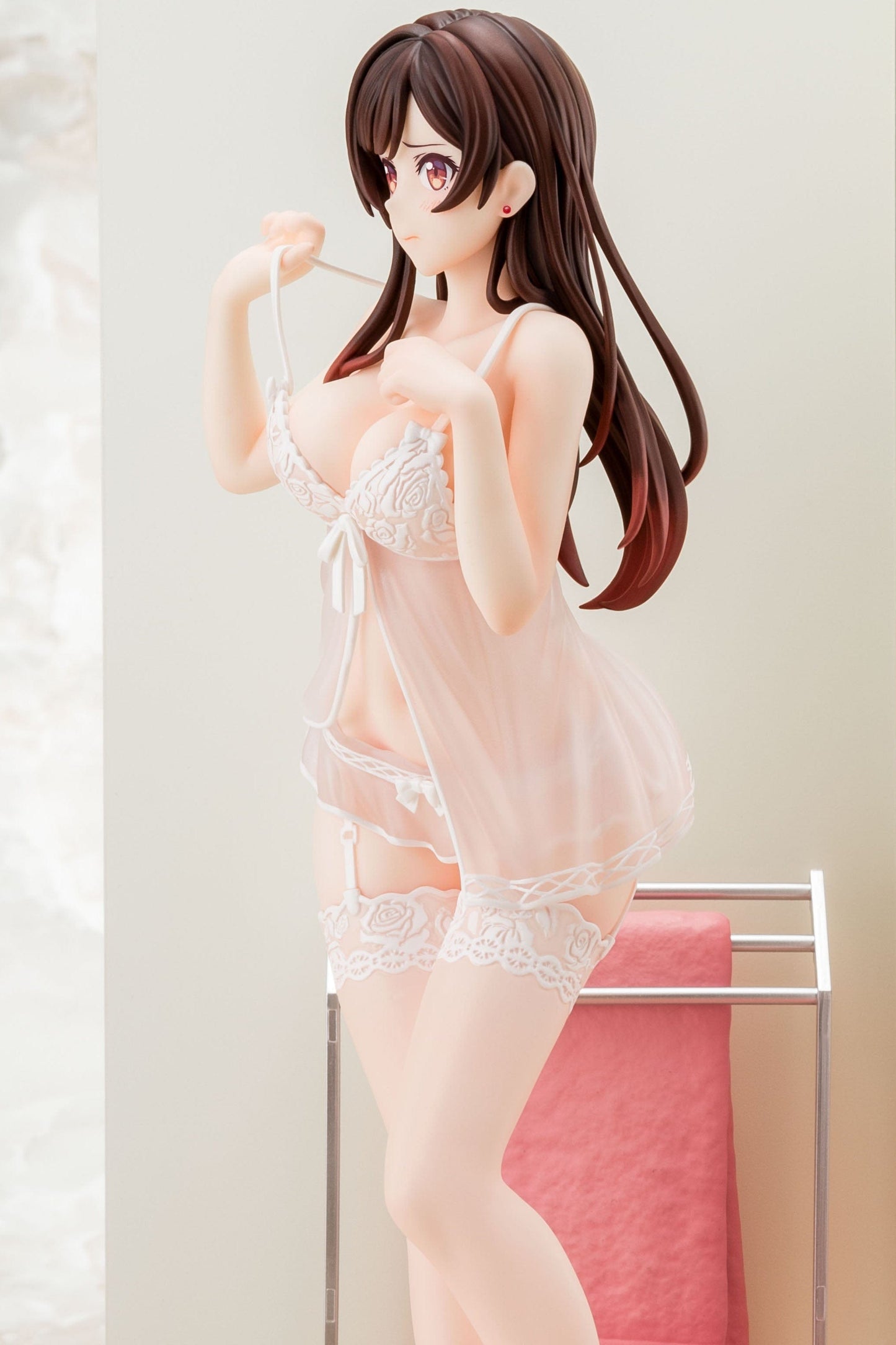 HAKOIRI-MUSUME INC. Rent-A-Girlfriend Chizuru Mizuhara (See-Through Lingerie White Angel Ver.) 1/6 Scale Figure