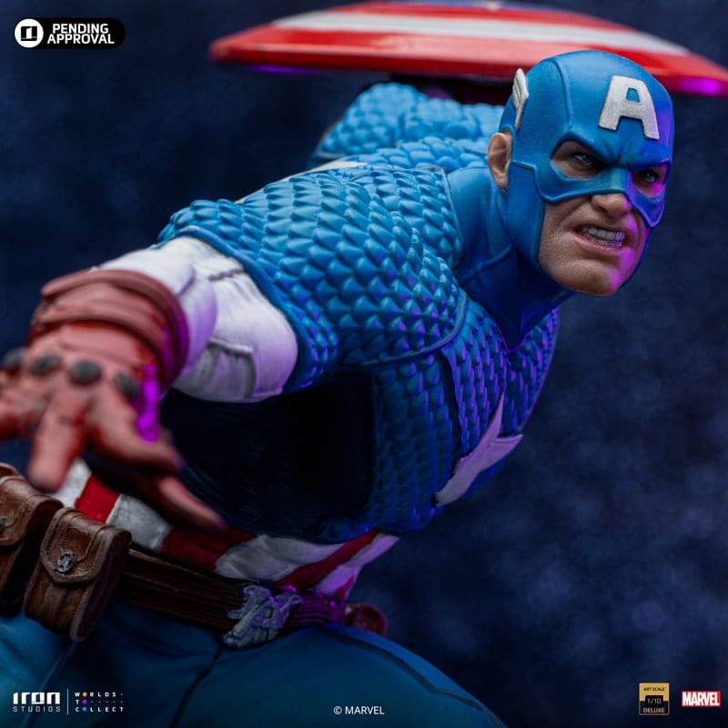 IRON STUDIOS Captain America Deluxe - Infinity Gauntlet Diorama - Art Scale 1/10