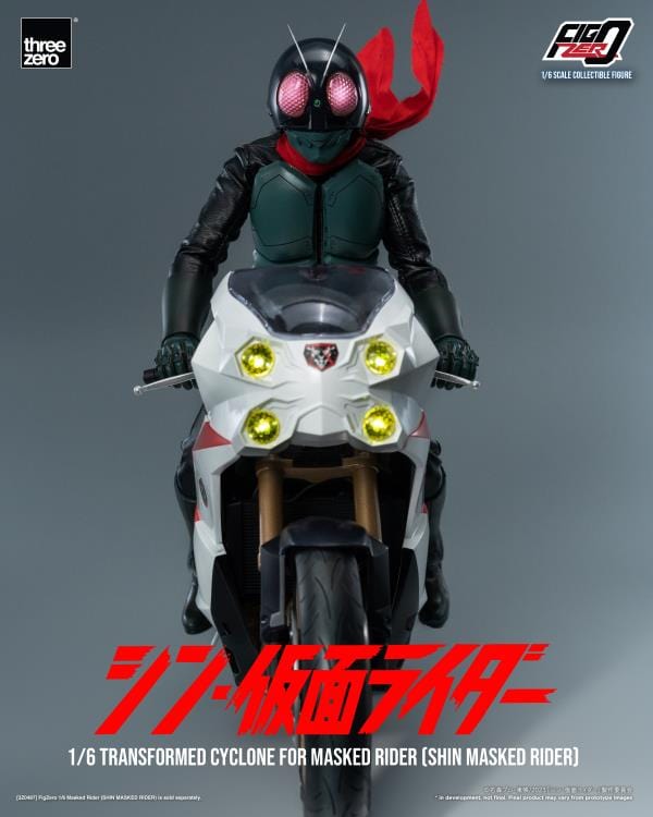 THREEZERO Shin Kamen Rider FigZero Transformed Cyclone for Masked Rider 1/6 Scale Figure