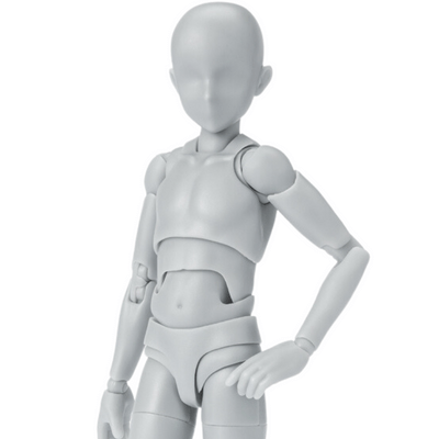 BANDAI SPIRITS S.H.Figuarts DX Body-kun School Life Edition Set (Gray Color Ver.)