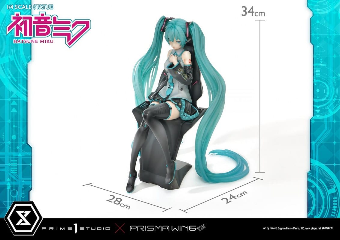 PRIME 1 STUDIO PRISMA WING Hatsune Miku "Art by neco" 1/4 Scale Statue