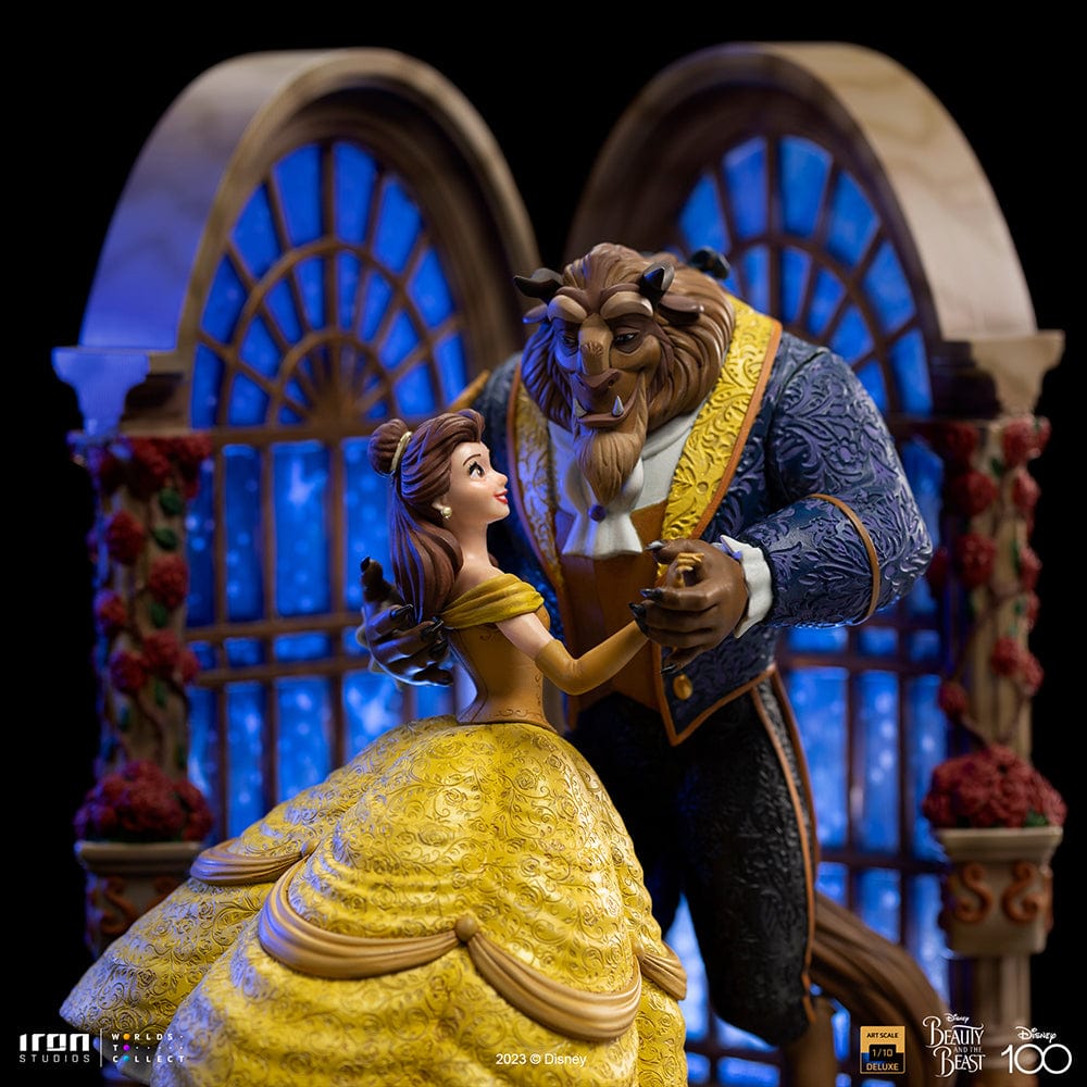 IRON STUDIOS Beauty and the Beast Deluxe - Disney 100th - Beauty and Beast - Art Scale 1/10