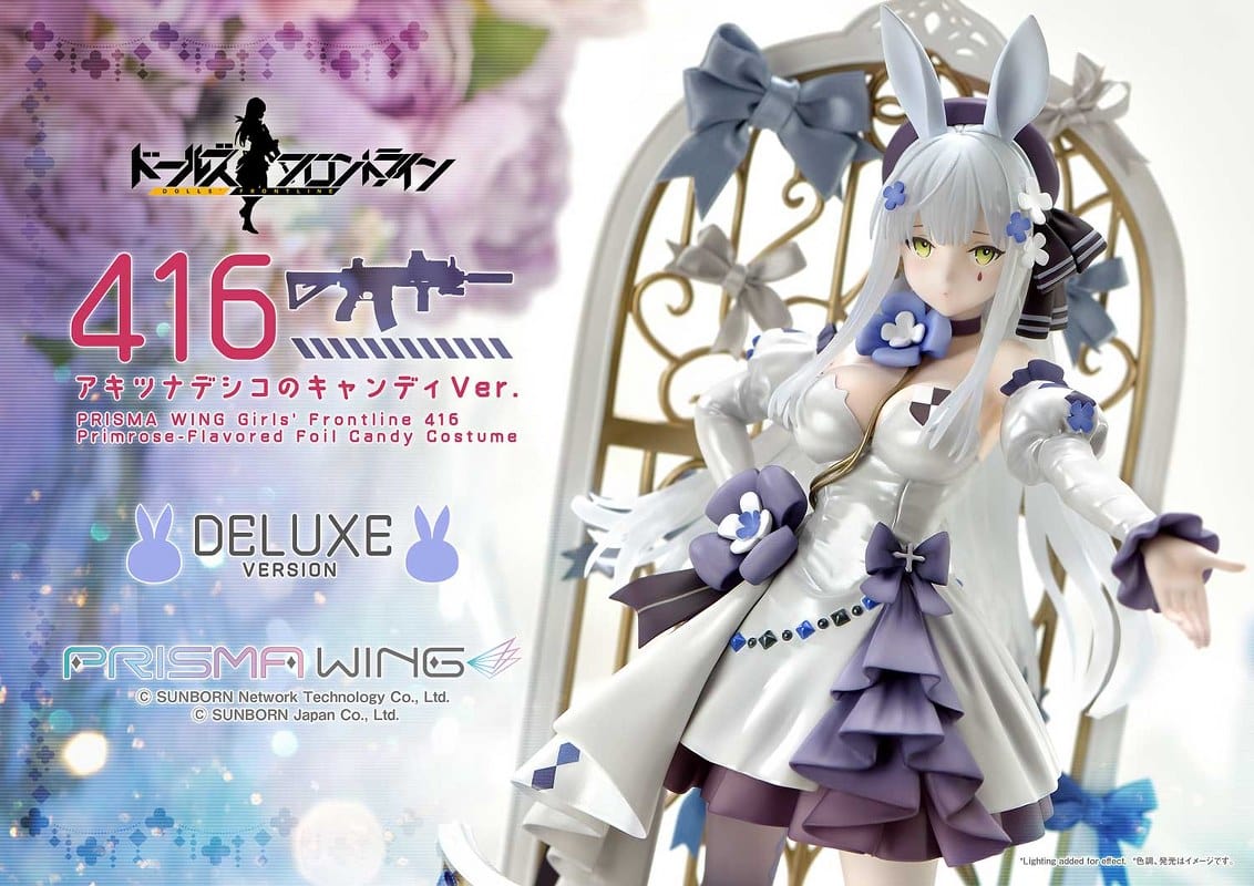 PRIME 1 STUDIO PRISMA WING Girls' Frontline 416 Primrose-Flavored Foil Candy Costume Deluxe Version 1/7 Scale Pre-Painted Figure