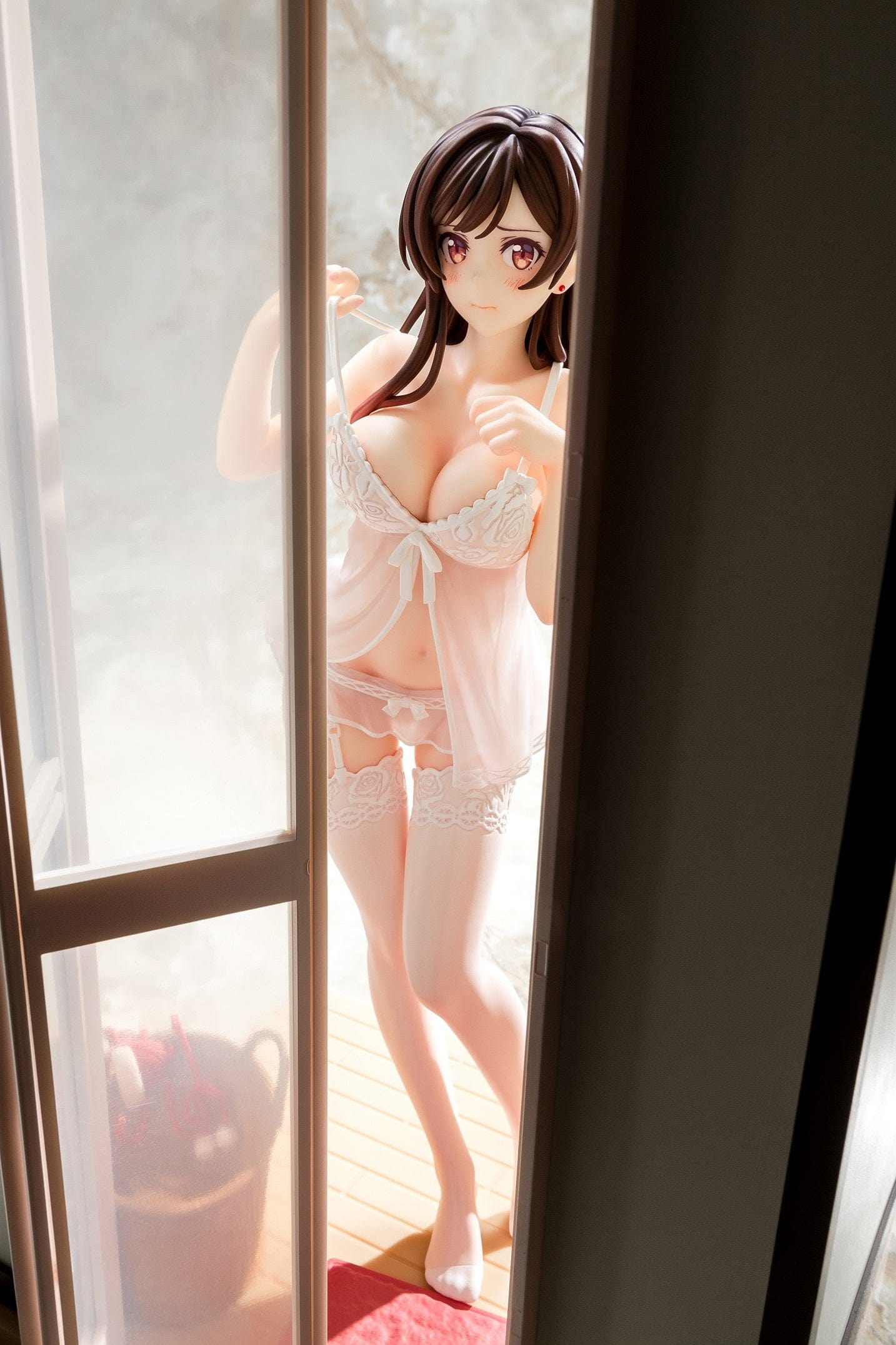 HAKOIRI-MUSUME INC. Rent-A-Girlfriend Chizuru Mizuhara (See-Through Lingerie White Angel Ver.) 1/6 Scale Figure