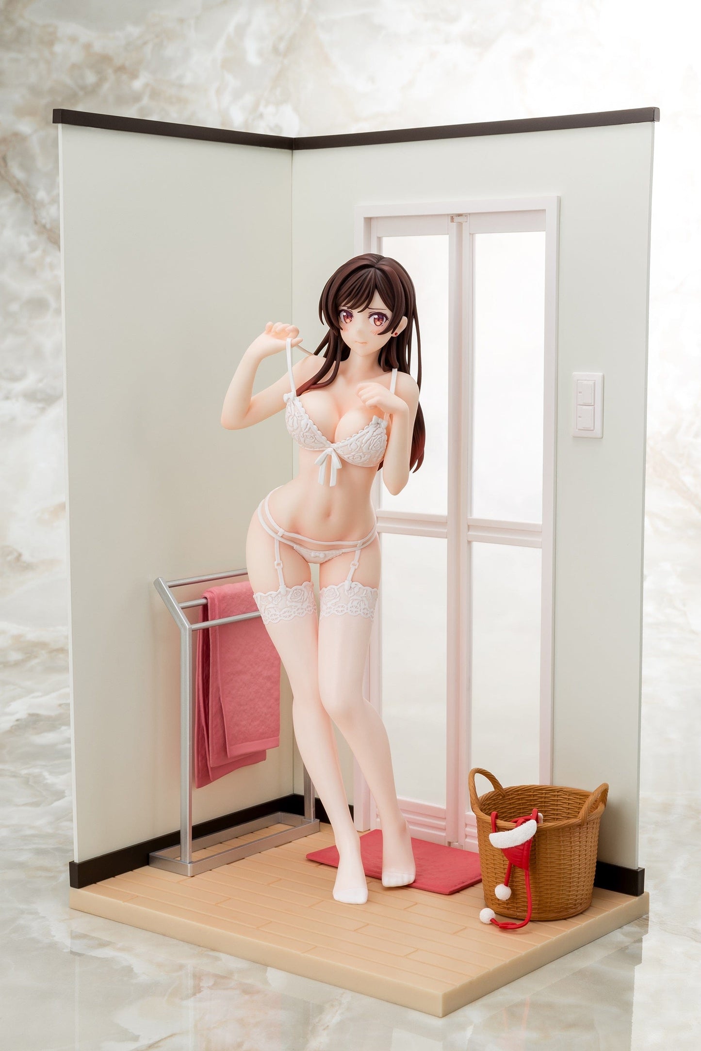 HAKOIRI-MUSUME INC. Rent-A-Girlfriend Chizuru Mizuhara (See-Through Lingerie White Angel Ver.) 1/6 Scale Figure