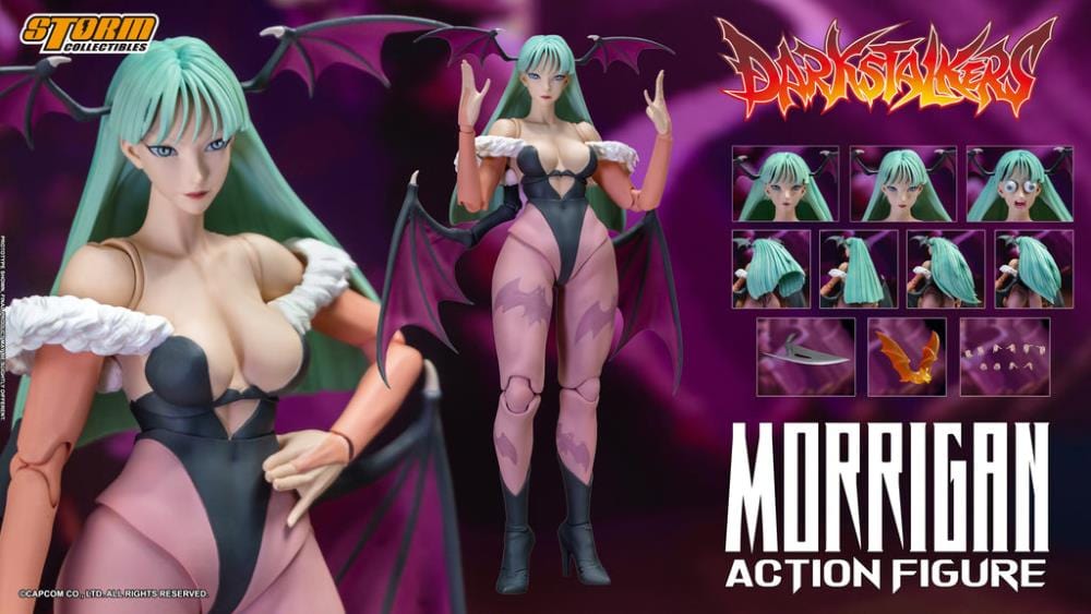 STORM COLLECTIBLES Darkstalkers Morrigan 1/12 Scale Figure