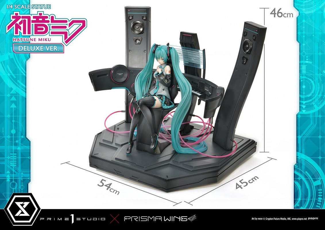 PRIME 1 STUDIO PRISMA WING Hatsune Miku "Art by neco" Deluxe Version 1/4 Scale Statue