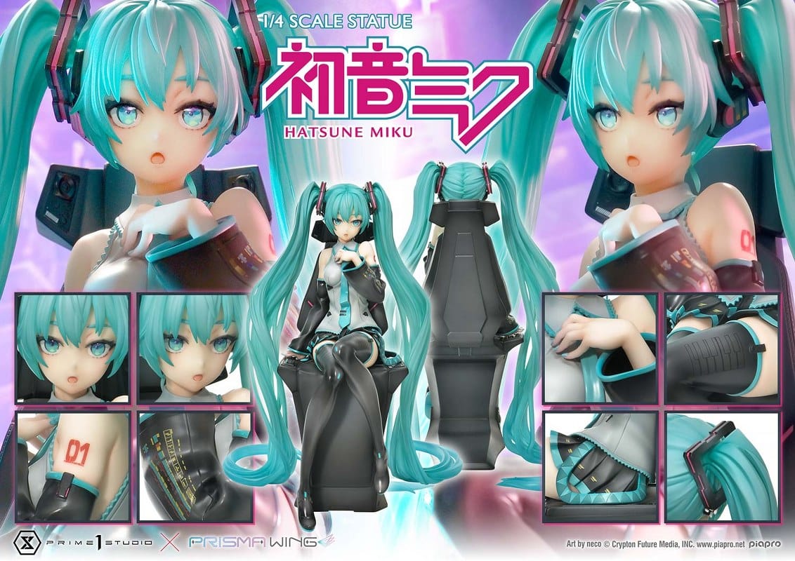 PRIME 1 STUDIO PRISMA WING Hatsune Miku "Art by neco" 1/4 Scale Statue