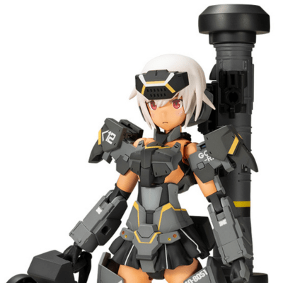 KOTOBUKIYA Frame Arms Girl Gourai-Kai [Black] With FGM148 Type Anti-Tank Missile