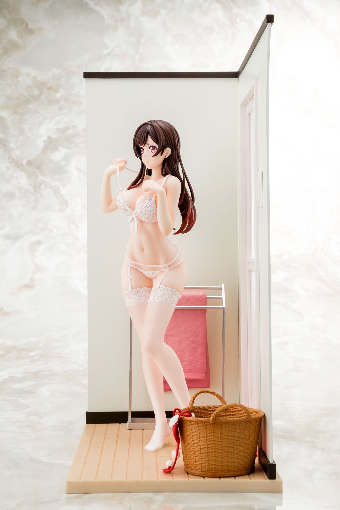 HAKOIRI-MUSUME INC. Rent-A-Girlfriend Chizuru Mizuhara (See-Through Lingerie White Angel Ver.) 1/6 Scale Figure