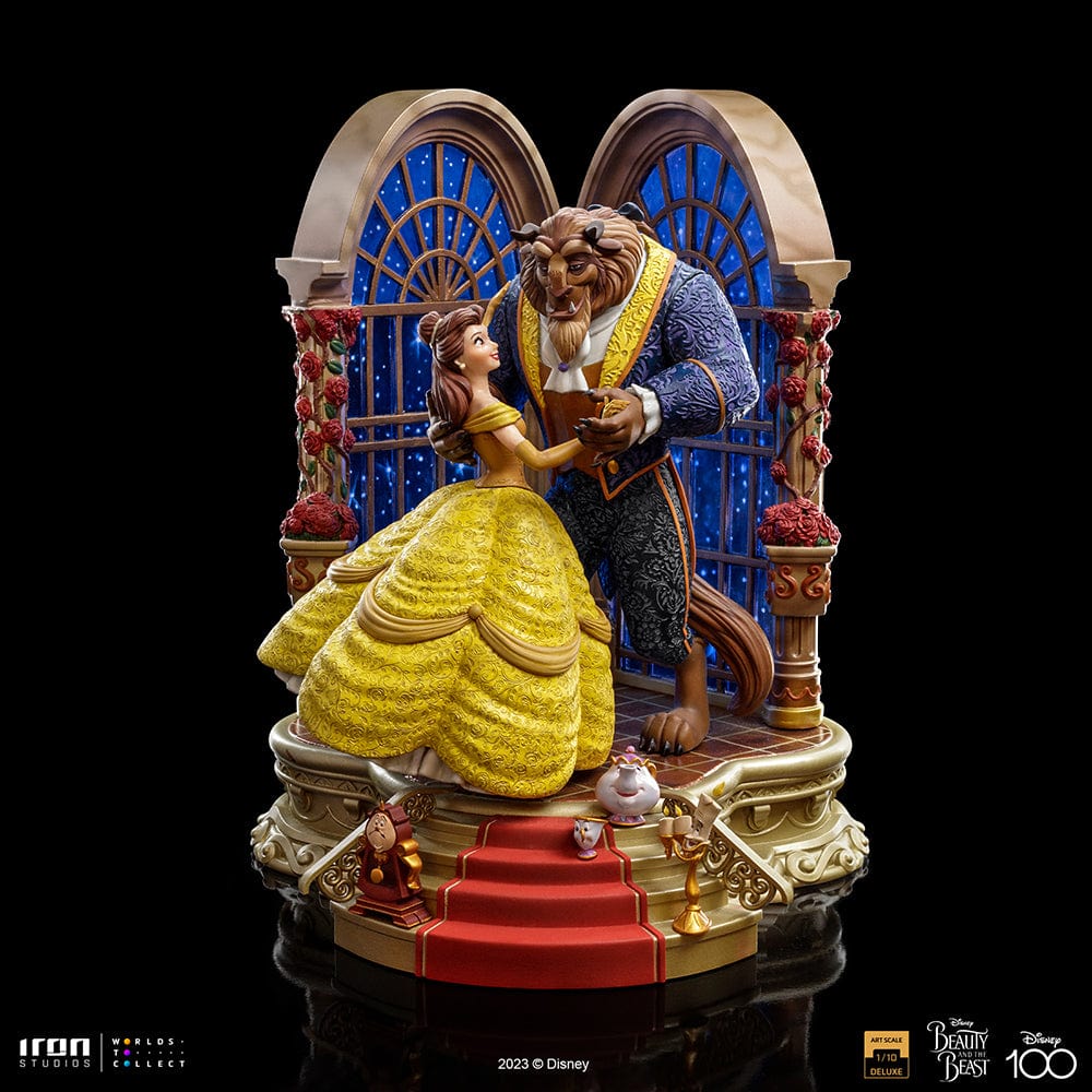 IRON STUDIOS Beauty and the Beast Deluxe - Disney 100th - Beauty and Beast - Art Scale 1/10