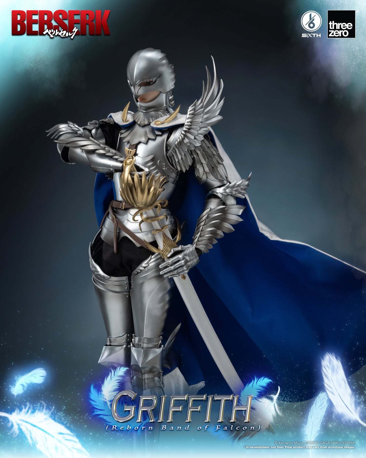 THREEZERO Berserk SiXTH Griffith (Reborn Band of Falcon Ver.) 1/6 Scale Figure