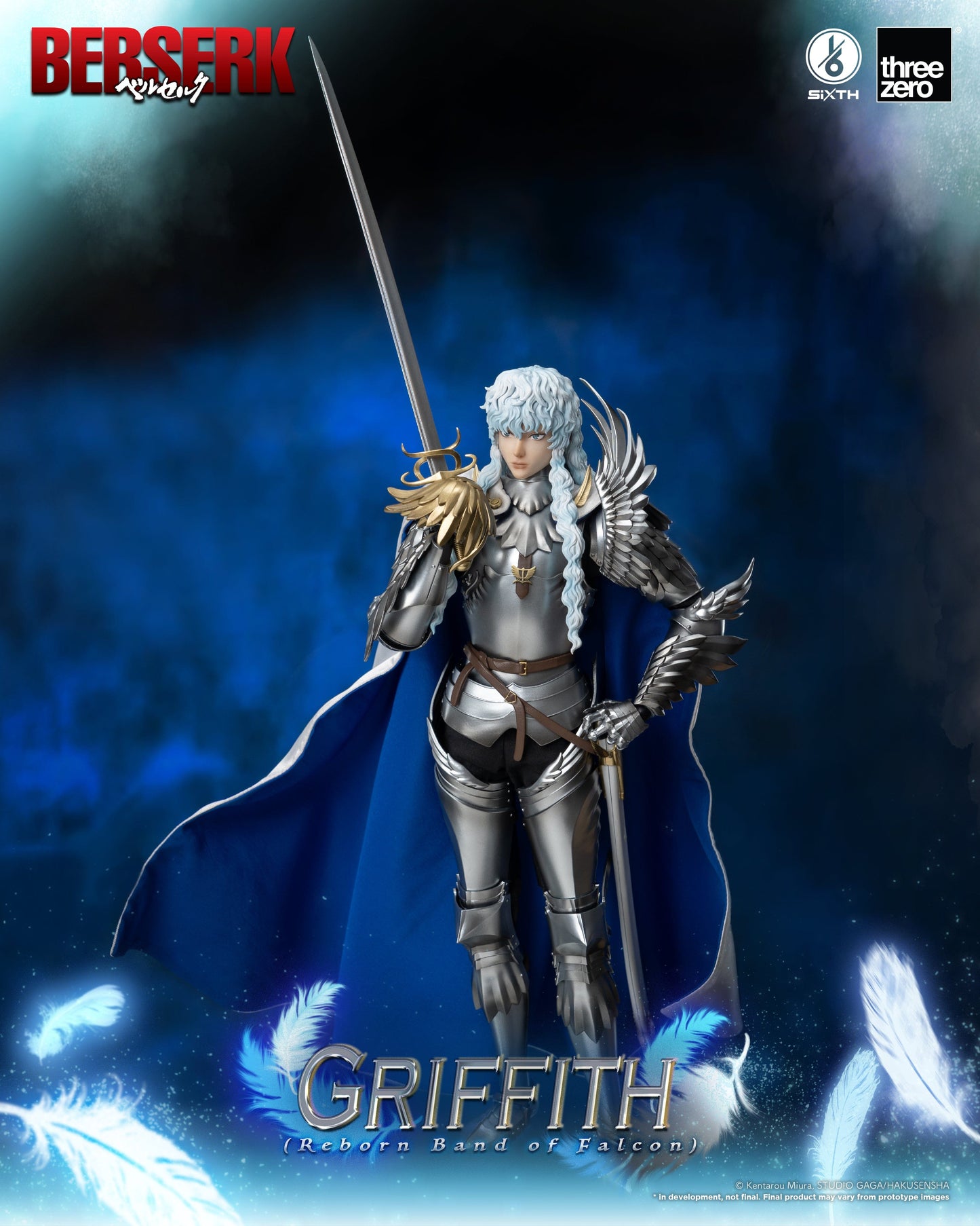 THREEZERO Berserk SiXTH Griffith (Reborn Band of Falcon Ver.) 1/6 Scale Figure