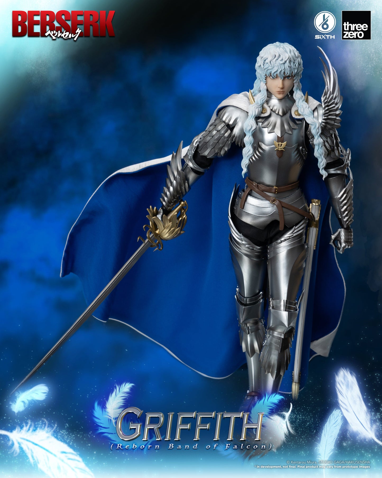 THREEZERO Berserk SiXTH Griffith (Reborn Band of Falcon Ver.) 1/6 Scale Figure