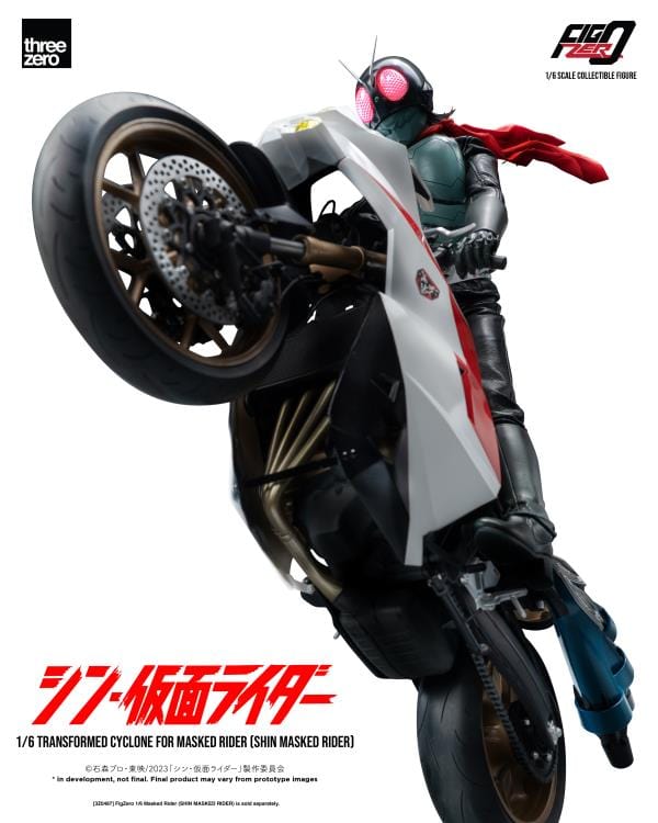 THREEZERO Shin Kamen Rider FigZero Transformed Cyclone for Masked Rider 1/6 Scale Figure