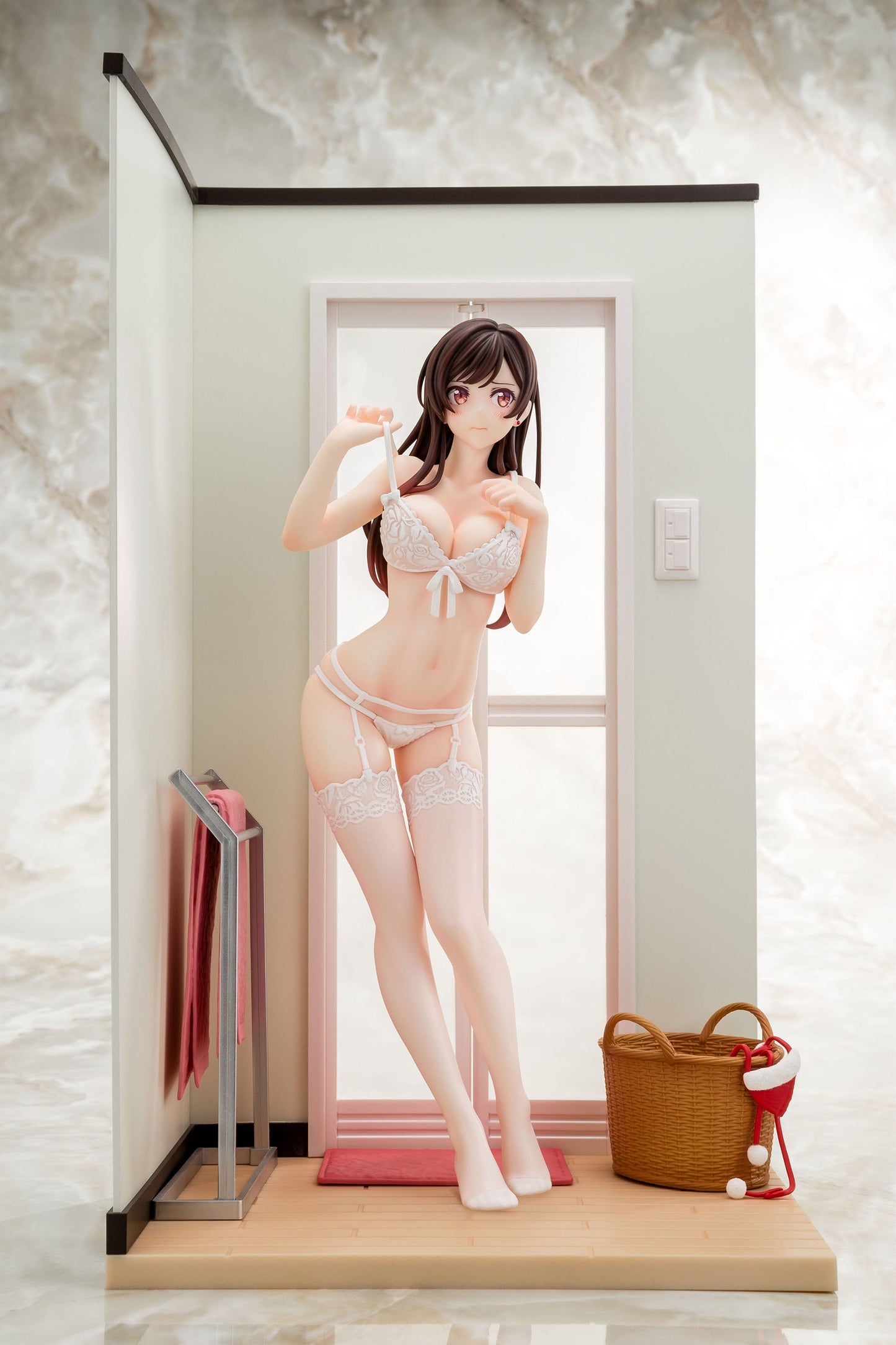 HAKOIRI-MUSUME INC. Rent-A-Girlfriend Chizuru Mizuhara (See-Through Lingerie White Angel Ver.) 1/6 Scale Figure