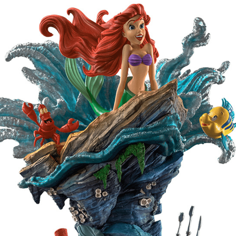 IRON STUDIOS Little Mermaid Deluxe - Disney 100th - Little Mermaid - Art Scale 1/10