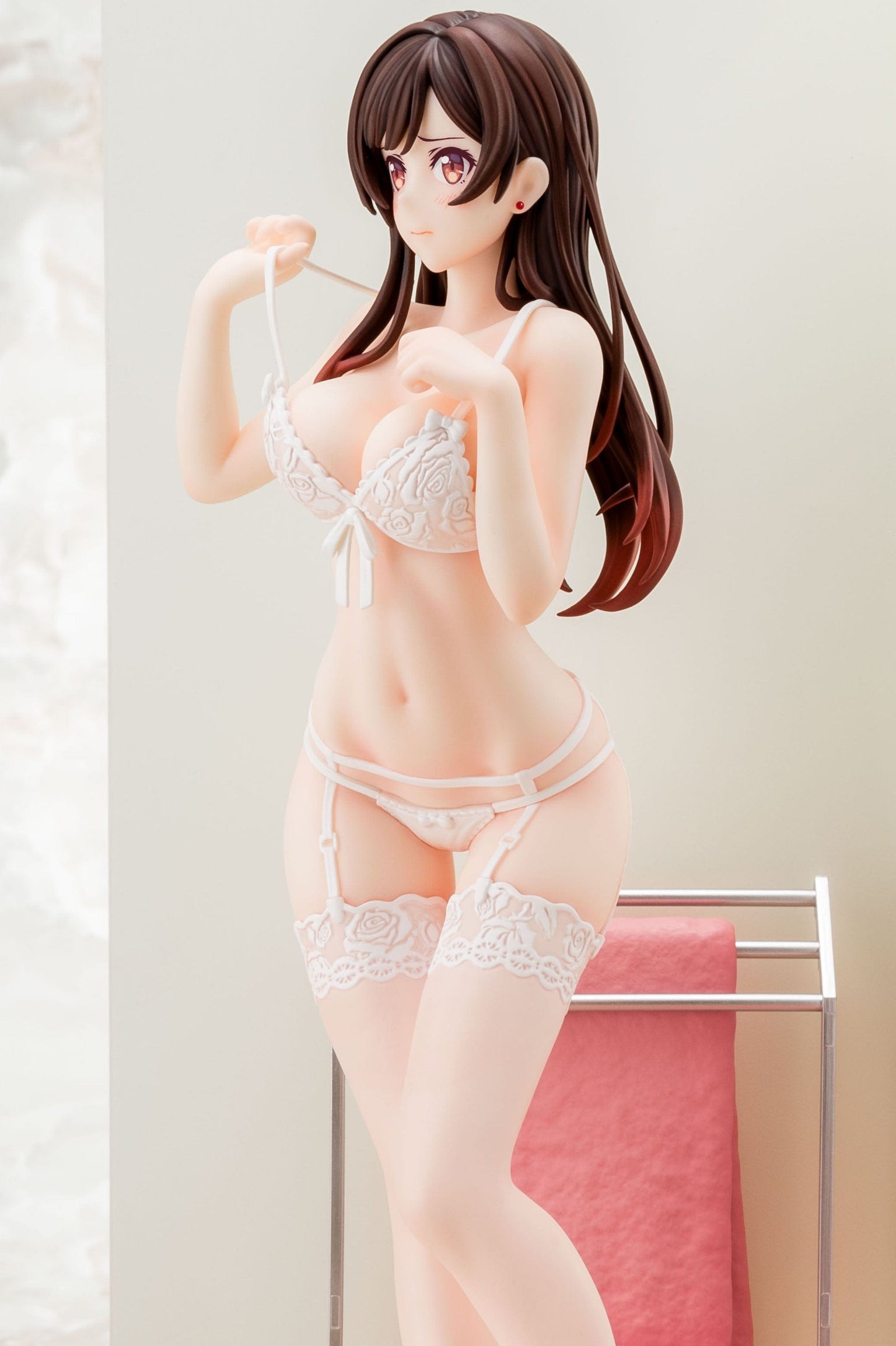 HAKOIRI-MUSUME INC. Rent-A-Girlfriend Chizuru Mizuhara (See-Through Lingerie White Angel Ver.) 1/6 Scale Figure