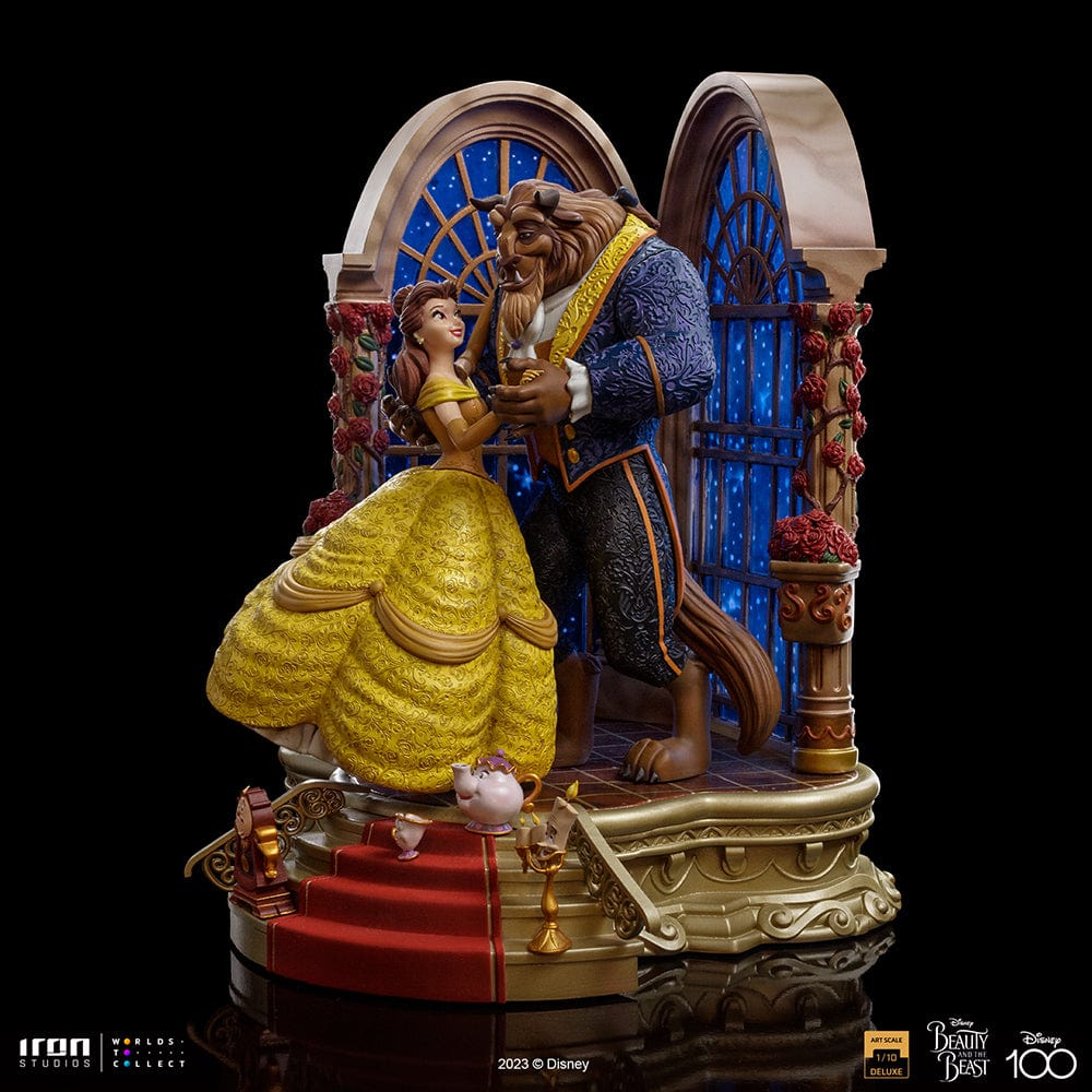 IRON STUDIOS Beauty and the Beast Deluxe - Disney 100th - Beauty and Beast - Art Scale 1/10