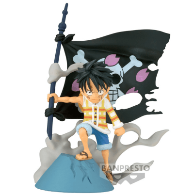 BANPRESTO One Piece World Collectable Figure Log Stories - Monkey D. Luffy Figure