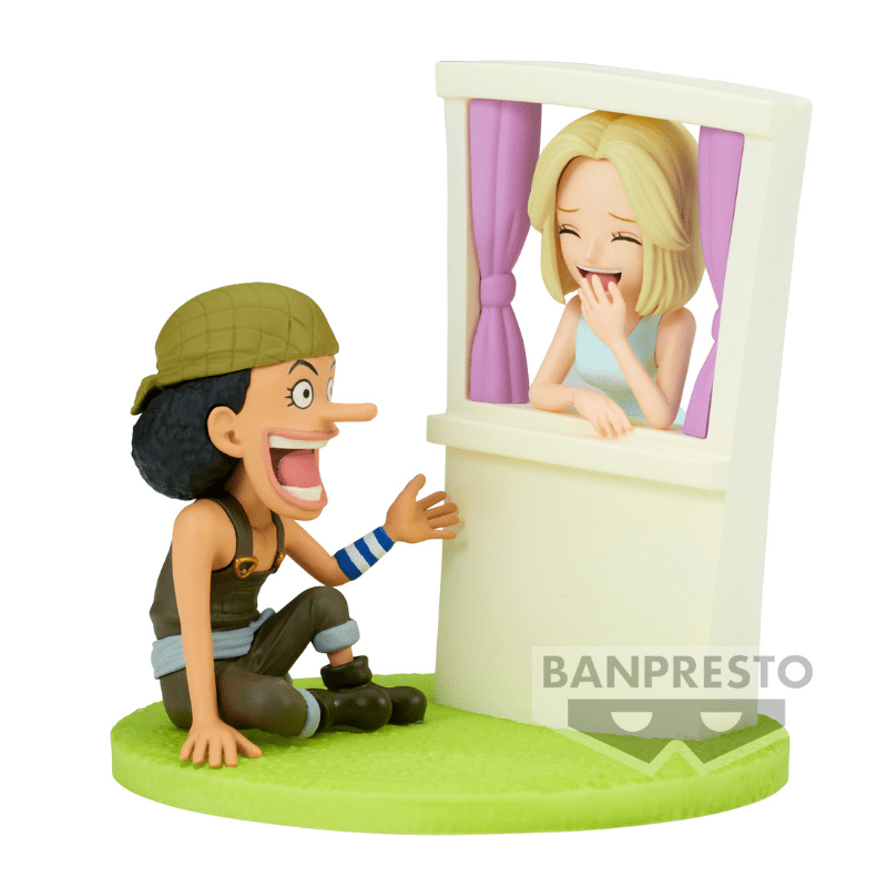 BANPRESTO One Piece World Collectable Figure Log Stories - Usopp & Kaya Figure