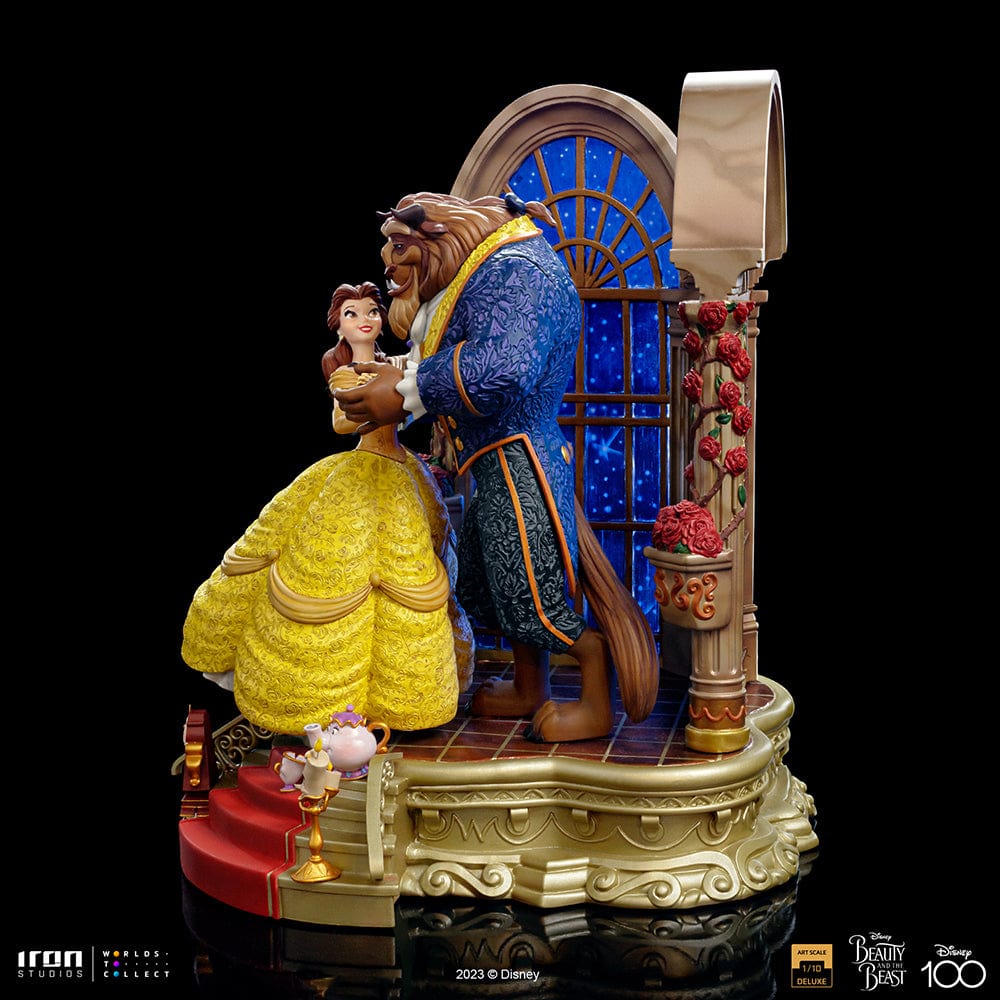 IRON STUDIOS Beauty and the Beast Deluxe - Disney 100th - Beauty and Beast - Art Scale 1/10