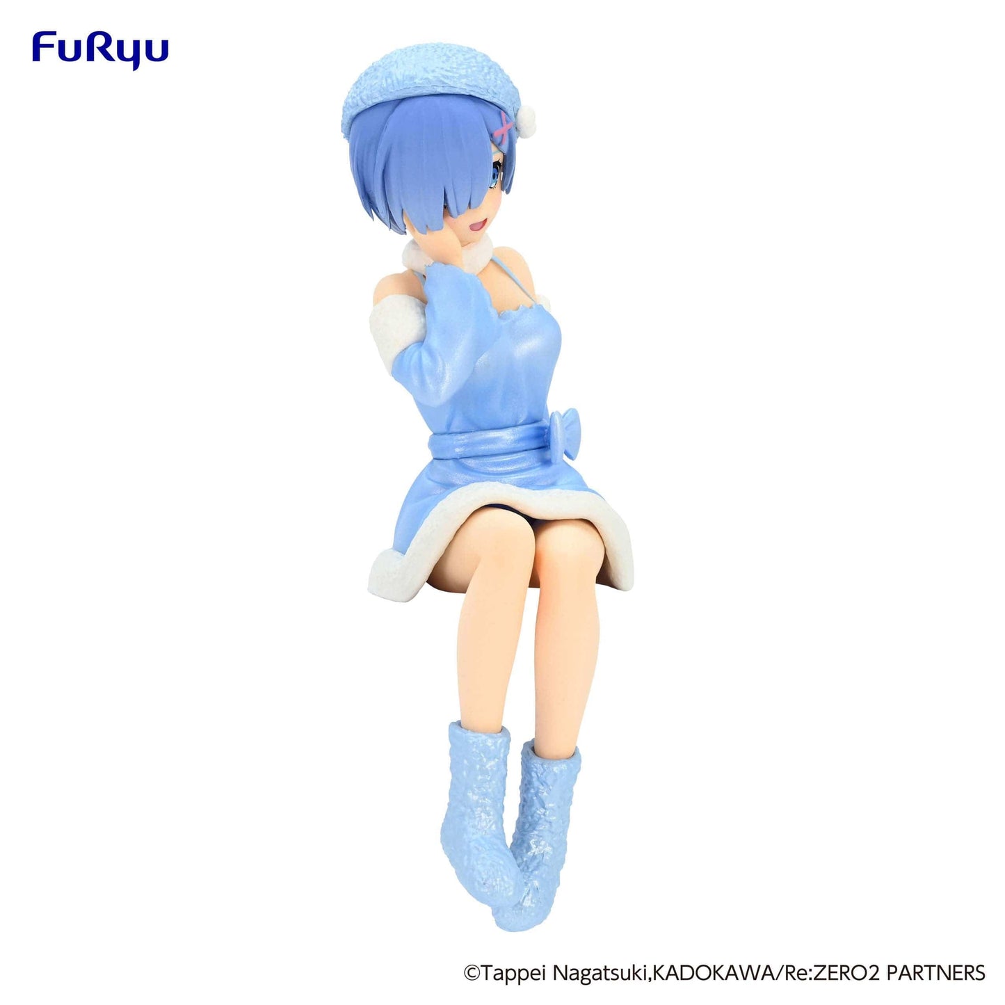 FURYU Re:Zero Starting Life in Another World Rem Snow Princess (Pearl Color Ver.) Noodle Stopper Figure