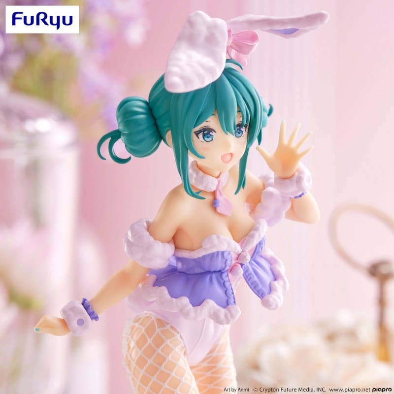 FURYU Vocaloid BiCute Bunnies Hatsune Miku White Rabbit (Purple Color Ver.)