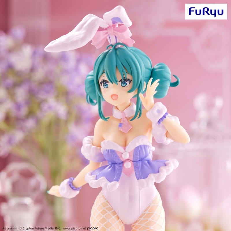 FURYU Vocaloid BiCute Bunnies Hatsune Miku White Rabbit (Purple Color Ver.)