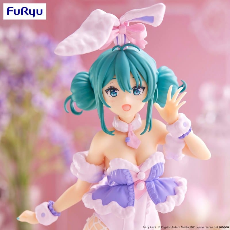 FURYU Vocaloid BiCute Bunnies Hatsune Miku White Rabbit (Purple Color Ver.)