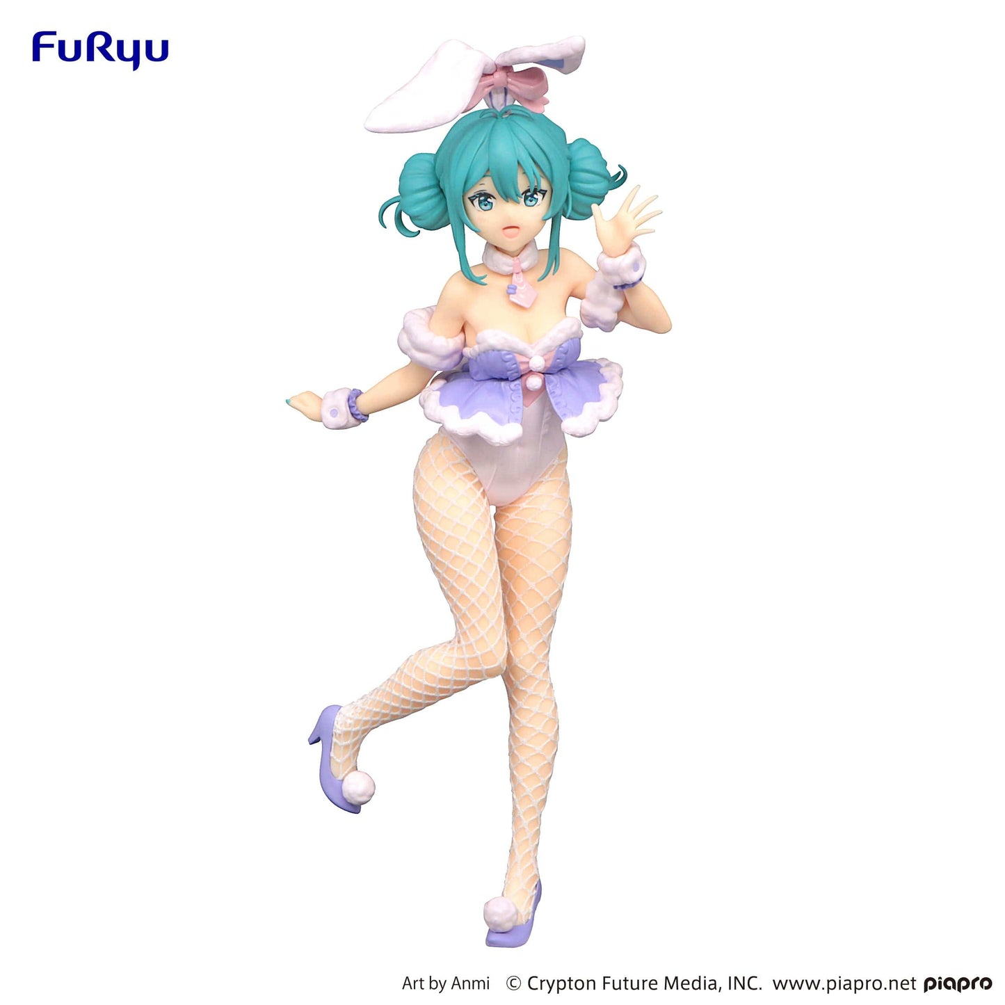 FURYU Vocaloid BiCute Bunnies Hatsune Miku White Rabbit (Purple Color Ver.)