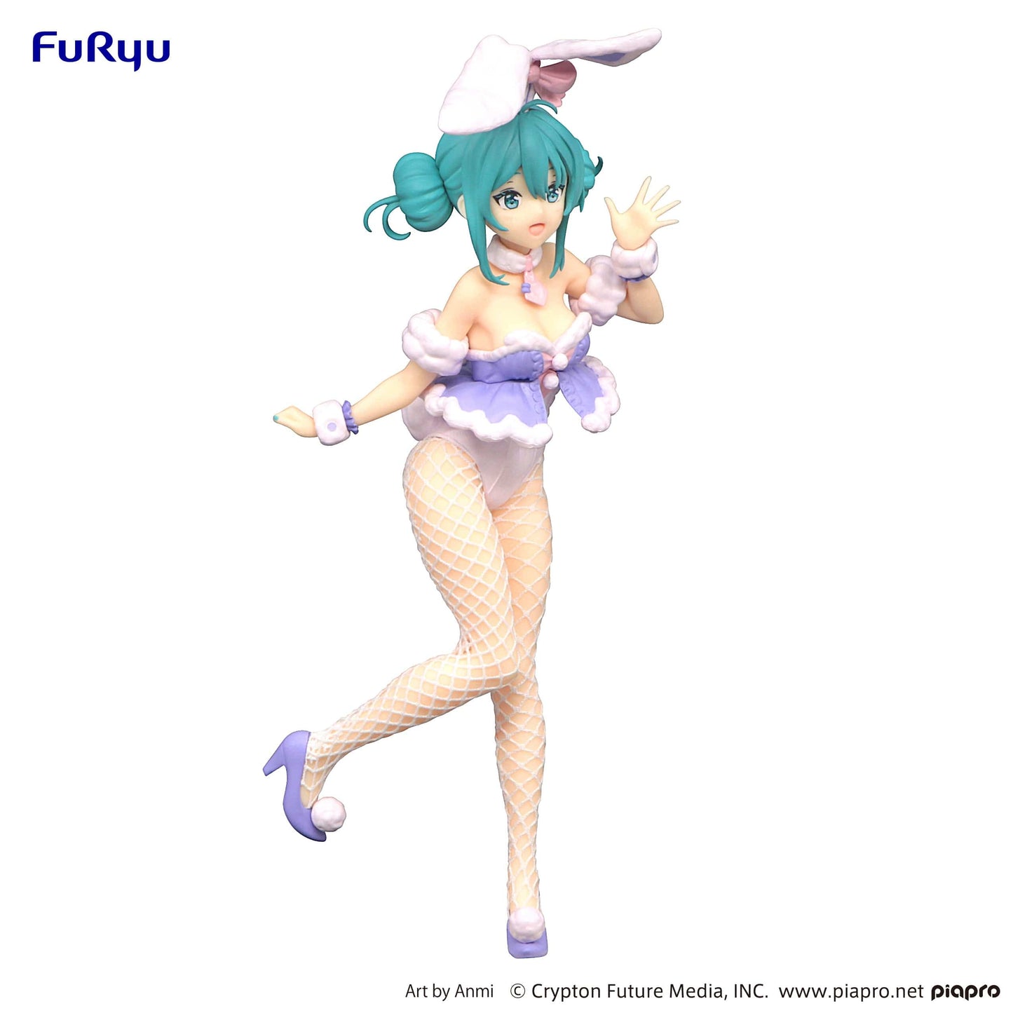 FURYU Vocaloid BiCute Bunnies Hatsune Miku White Rabbit (Purple Color Ver.)