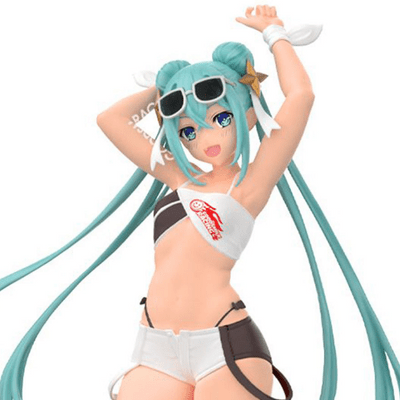 BANPRESTO Hatsune Miku Racing Ver. - Racing Miku (2023 Tropical Ver.) Figure