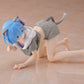 TAITO Re:Zero Starting Life in Another World Desktop Cute Rem (Cat Roomwear Ver.) Figure (Renewal Edition)