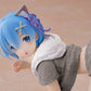 TAITO Re:Zero Starting Life in Another World Desktop Cute Rem (Cat Roomwear Ver.) Figure (Renewal Edition)