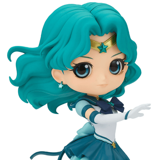 BANPRESTO Pretty Guardian Sailor Moon Cosmos: The Movie Q Posket - Eternal Sailor Neptune Figure (Ver.A)