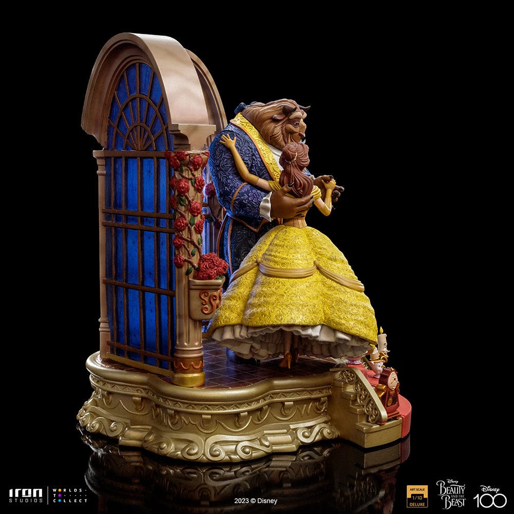 IRON STUDIOS Beauty and the Beast Deluxe - Disney 100th - Beauty and Beast - Art Scale 1/10