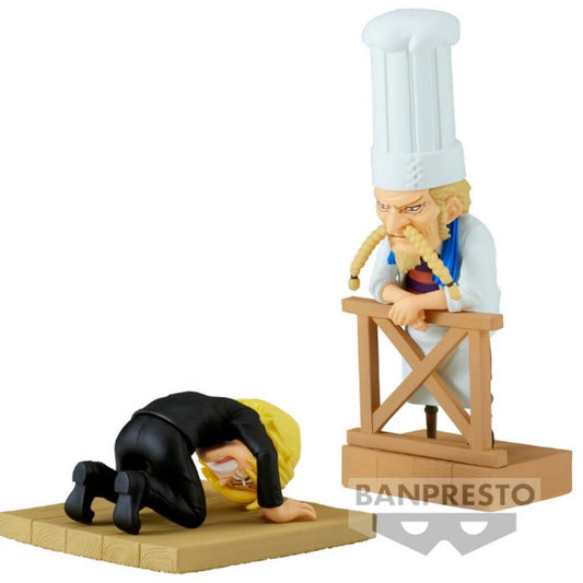 BANPRESTO One Piece World Collectable Figure Log Stories - Sanji & Zeff 2 Figure