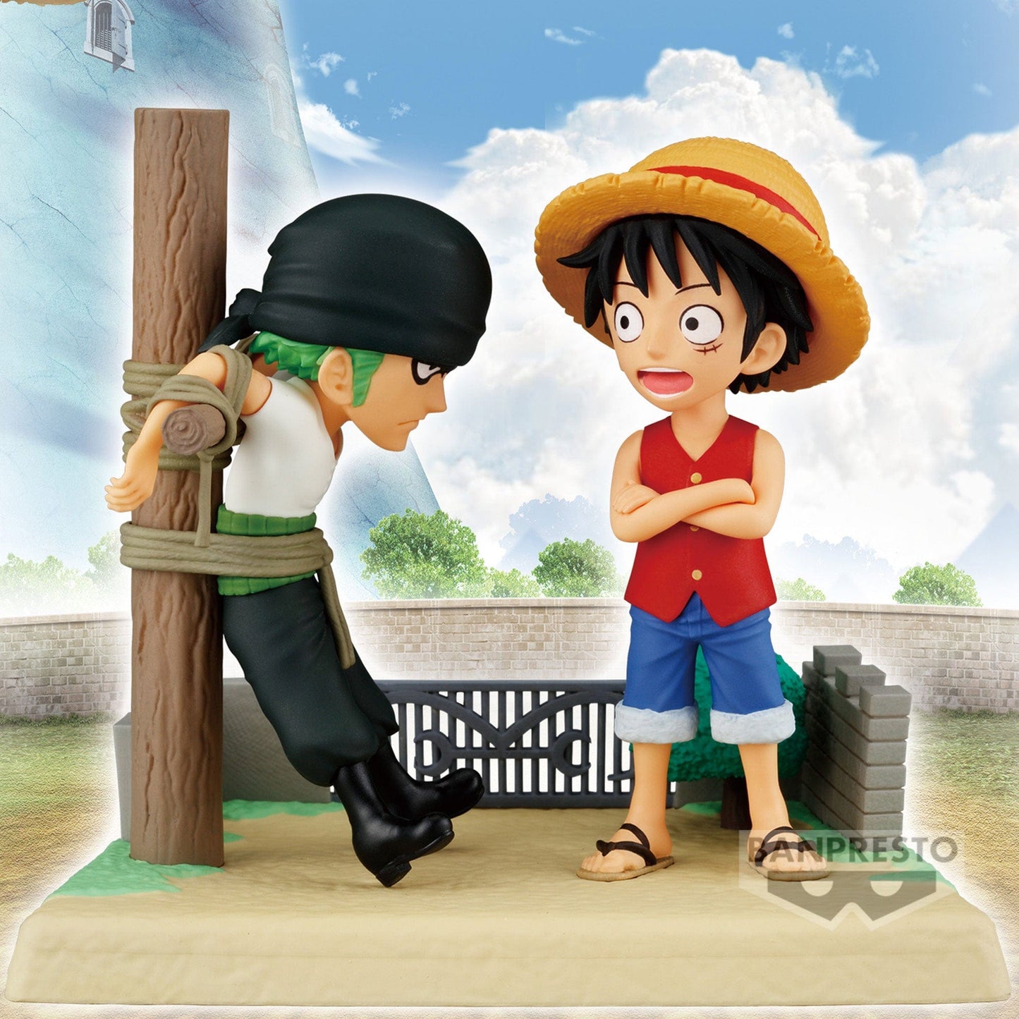 BANPRESTO One Piece World Collectable Figure Log Stories - Monkey D. Luffy & Roronoa Zoro