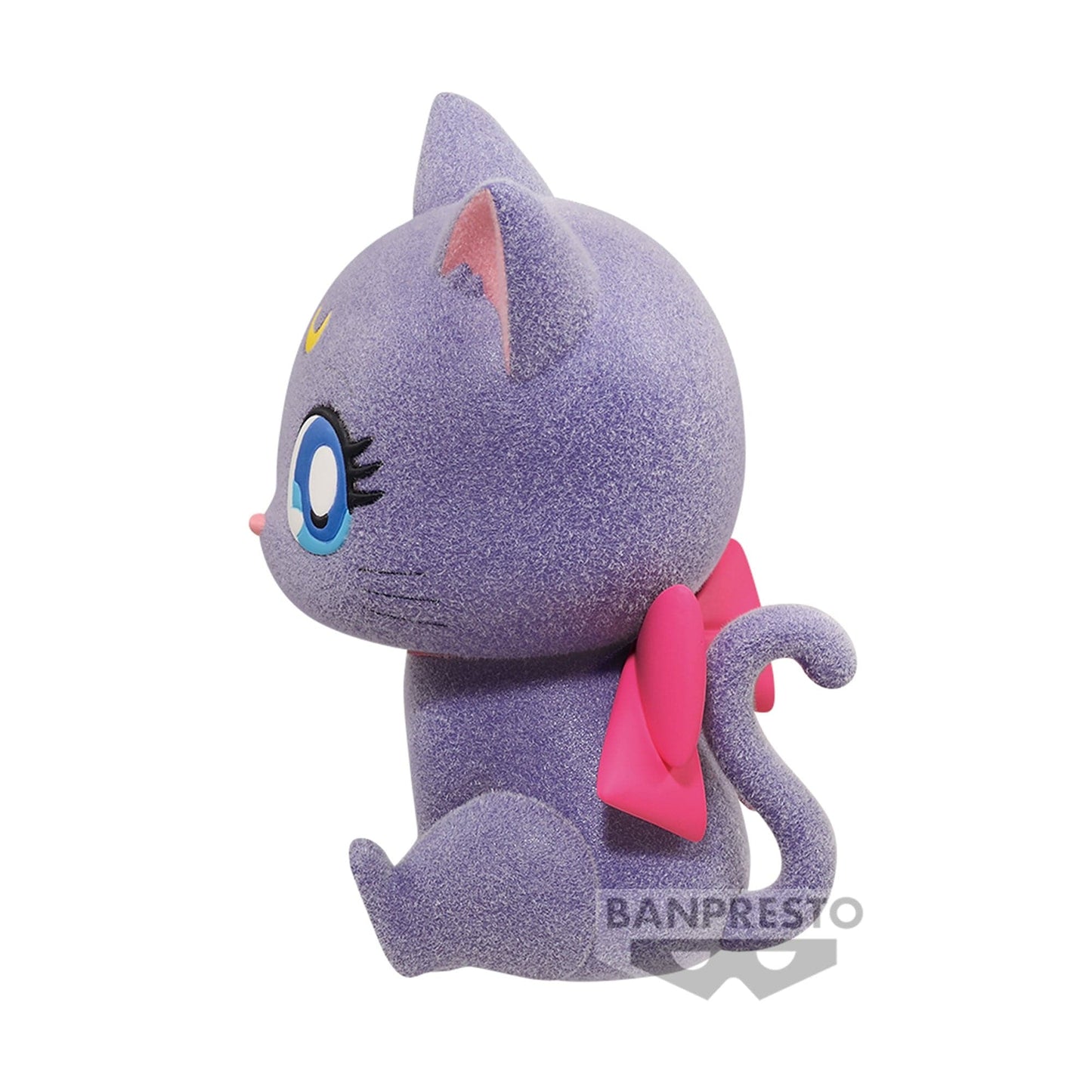 BANPRESTO Pretty Guardian Sailor Moon Cosmos The Movie Fluffy Puffy Figure - Luna (Big Ribbon Ver.)