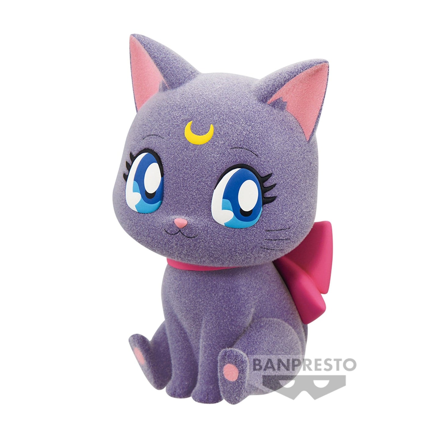 BANPRESTO Pretty Guardian Sailor Moon Cosmos The Movie Fluffy Puffy Figure - Luna (Big Ribbon Ver.)