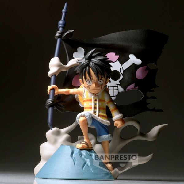 BANPRESTO One Piece World Collectable Figure Log Stories - Monkey D. Luffy Figure