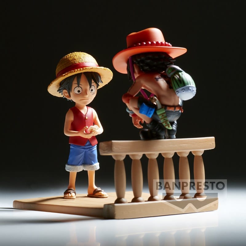 BANPRESTO One Piece World Collectable Figure Log Stories - Monkey D. Luffy & Portgas D. Ace Figure