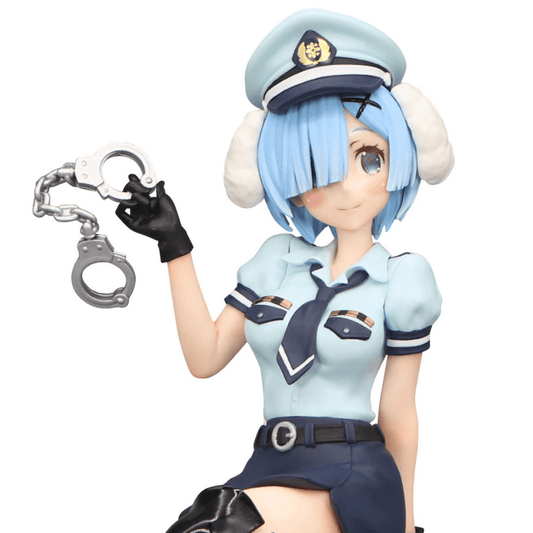 FURYU Re:Zero -Starting Life in Another World- Rem (Inumimi Police Ver.) Noodle Stopper Figure