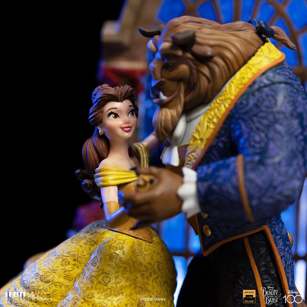 IRON STUDIOS Beauty and the Beast Deluxe - Disney 100th - Beauty and Beast - Art Scale 1/10